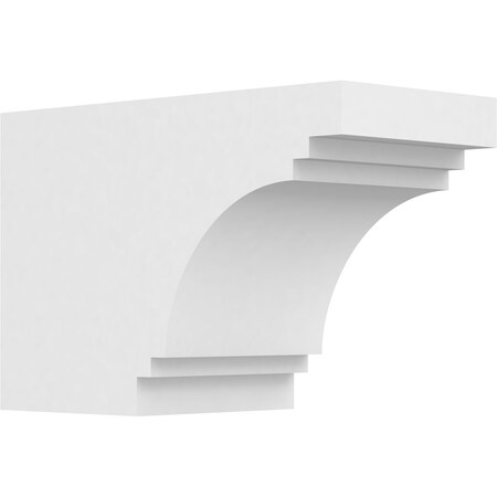 Ekena Millwork Standard Pescadero Architectural Grade PVC Rafter Tail, 6"W x 8"H X 12"L RFTP06X08X12PEC